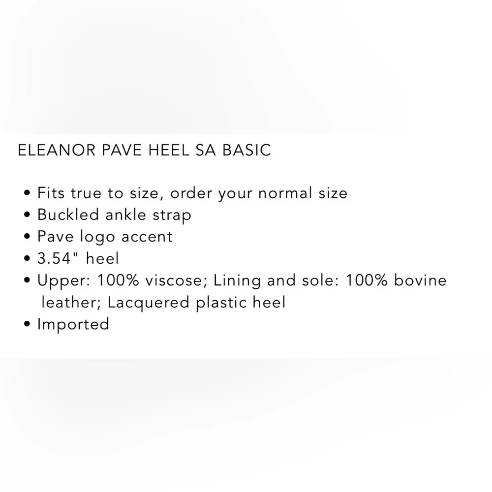 NIB TORY BURCH ELEANOR PAVE HEEL SANDALS